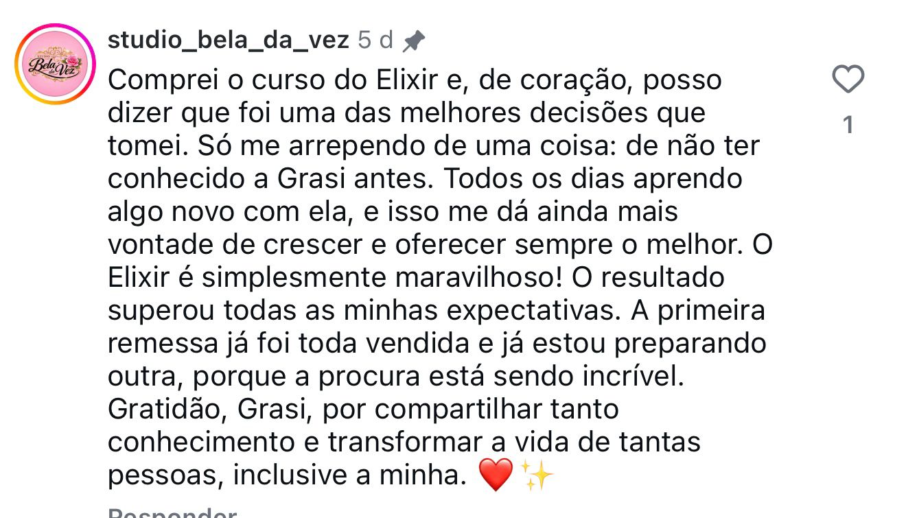 Depoimento de Studio Bela da Vez · Produção esgotada